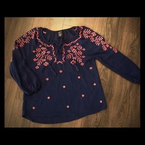 Rue21 Embroidered Blouse
